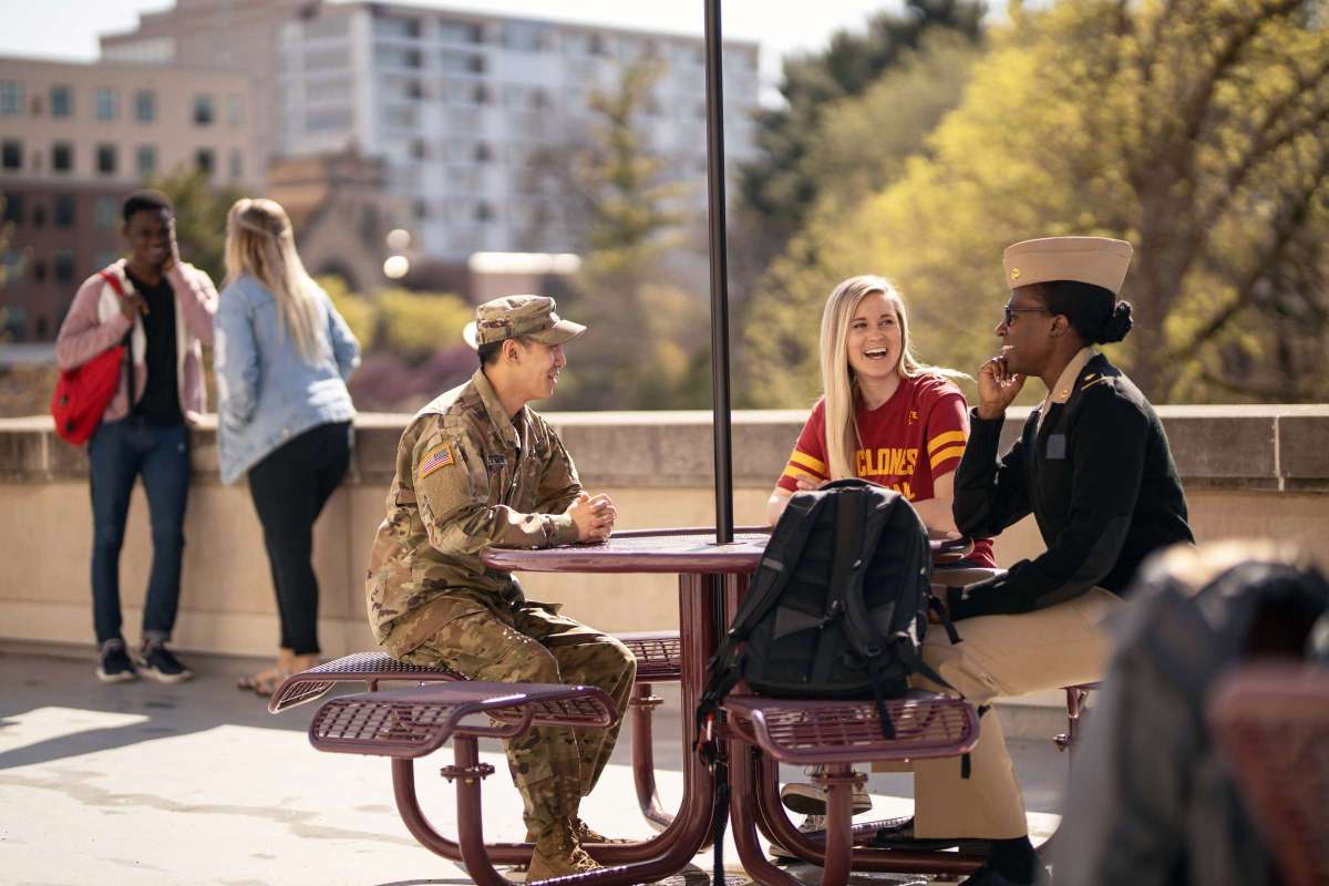 ROTC cadets on campus
